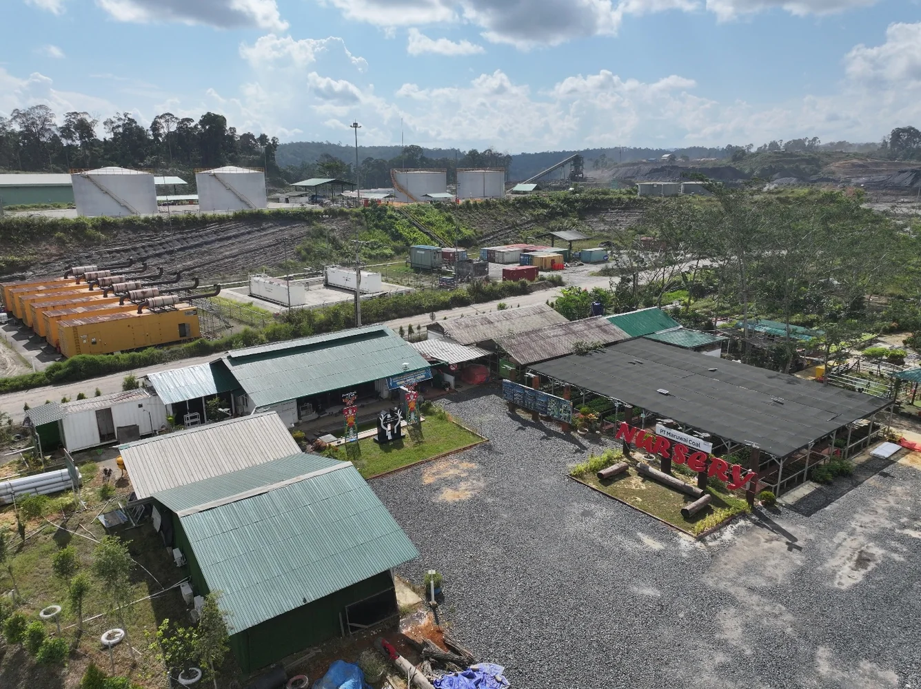 Fasilitas nursery PT Maruwai Coal